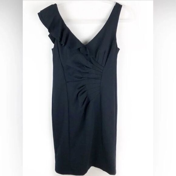 Nanette Lepore Dresses & Skirts - Nanette Lepore- Black ruffled shoulder dress